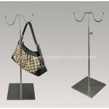High Class Double Hooks Bag Holder Metal Display Rack